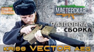 Разборка - сборка KRISS Vector AEG в мастерской "Планета страйкбола"