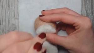 МК по валянию брылей/подусников/Сухое валяние/Валяный котик