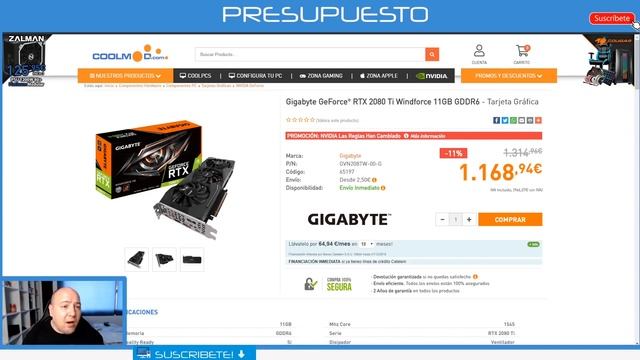 Presupuesto PCGAMING 4K60FPS con i9 9900KF смотреть онлайн