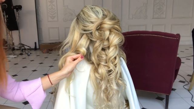 Как сделать греческую косу? Wedding hairstyle. Greek tail | Анна Комарова