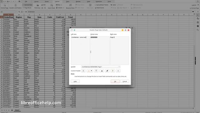 How to Create Custom Header and Footer in LibreOffice Calc [Tutorial] смотреть онлайн