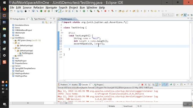JUnit 4 and 5 Part 1 : Using PreDefined String Class -Testing Methods Lenght, UpperClass, Array, N смотреть онлайн
