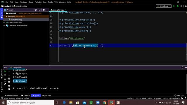 Modül 5: Python ile String Tip ve String Metodları Kullanımı. Ders Anlatım: Hasan Acar смотреть онлайн