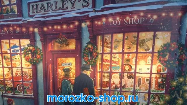 Светящееся панно МАГАЗИН ИГРУШЕК, 7 тёплых белых LED-огней, 38х58 см, батарейки 485459 смотреть онлайн