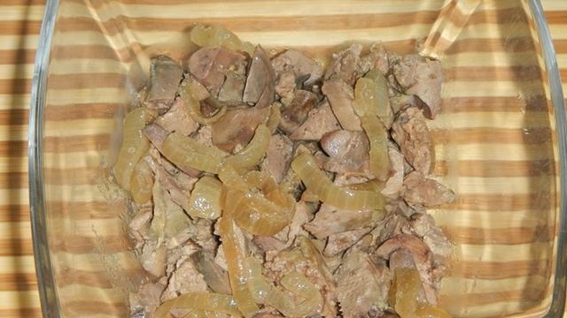 Печеночный салат слоями