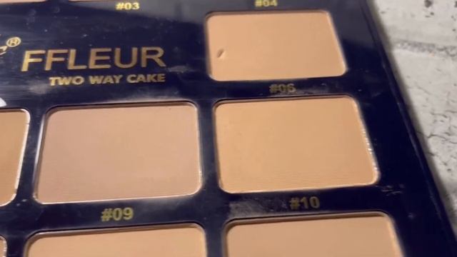 Оттенки пудры от ffleur two way cake