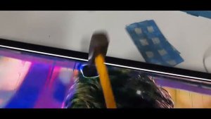 Ремонт матрицы телевизора молотком!.mp4