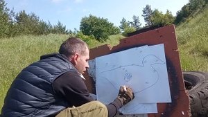 отстрел патрона латунь на опилках дробь 2 с крахмалом и без на 35 м