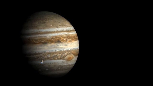 Jupiter Moon Europa's Water Plume Spied By Hubble Artist Impression Video смотреть онлайн