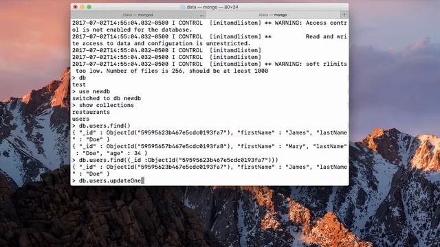 Updating Documents in MongoDb смотреть онлайн
