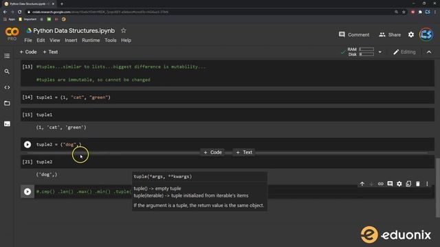 Python - Lists, Tuples, Sets and Dictionaries | Explained | #Eduonix