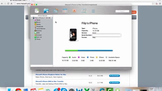 How to transfer music to/from iPhone without iTunes [MacOS] - Drag&Drop смотреть онлайн