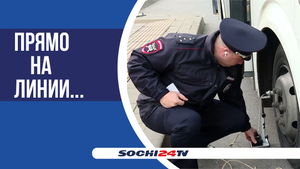 Зачем ГИБДД в Сочи проверяет автобусы?