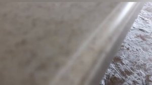 Столешница угловая из акрилового камня с интегрированной мойкой,с проточкой для воды,с стеновыми па