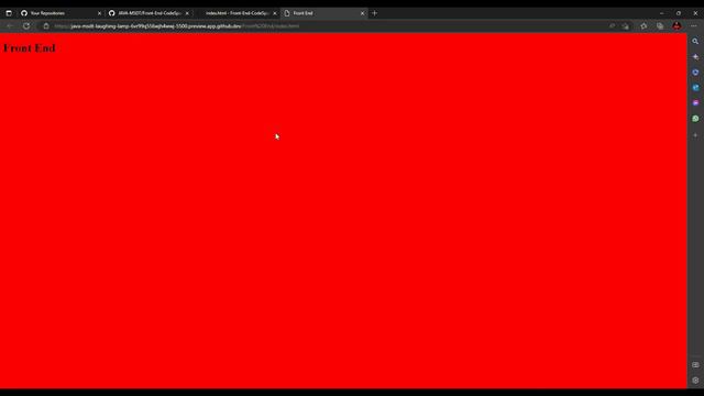 How to create Front-End project in GitHub Code space {Intro to GitHub code space} {English}
