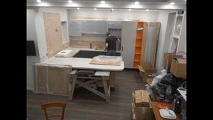 6) сборка и установка кухонной мебели -  встраиваемая микроволновка
