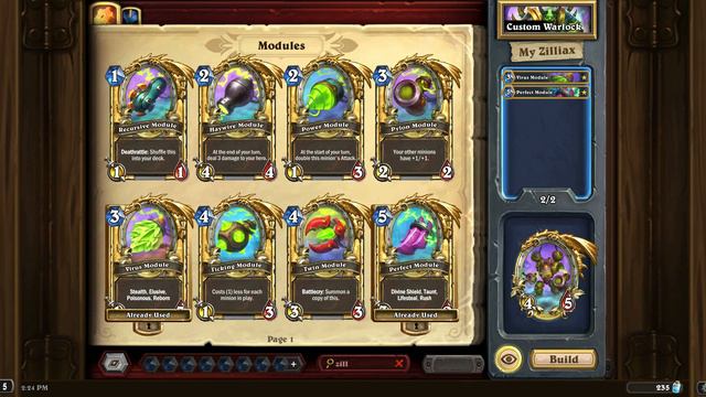 Building a Zilliax Deluxe 3000 mech in Hearthstone's newest expansion Whizbang's Workshop смотреть онлайн