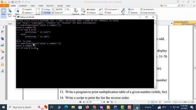 Python Exercise 04|Odd Even Program| Checking Divisibilty by 7 of a number#python #oddeven#scholars