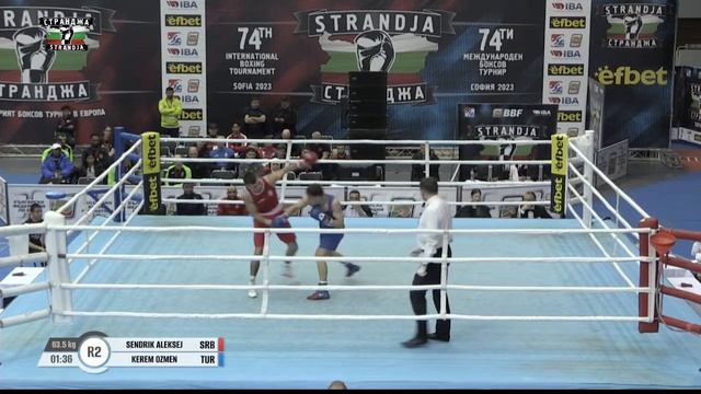 Kerem Özmen (TUR) vs. Aleksej Sendrik (SRB) Strandja Tournament 2023 (63kg) смотреть онлайн