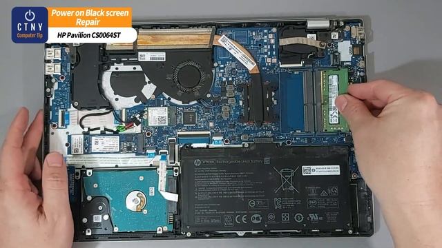 How to fix HP Laptop Black Screen - Power on but No Display LED Blinking issue