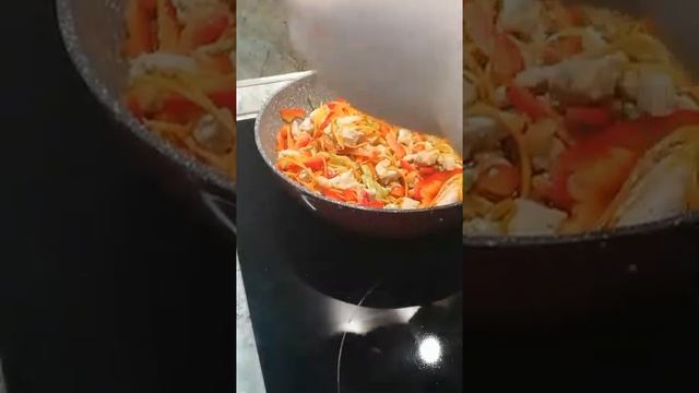лапша удон с овощами и мясом смотреть онлайн