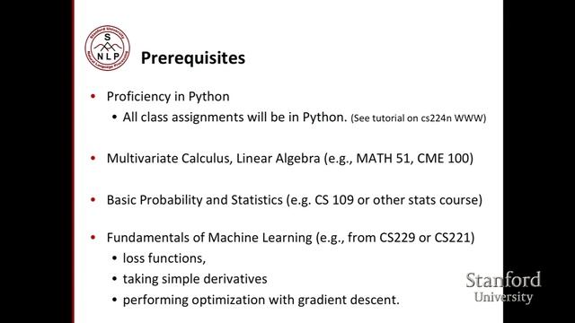 Lecture 1 | Natural Language Processing with Deep Learning