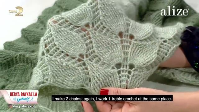 Alize Angora Gold Ombre Batik ile Şal Yapımı - Shawl Tutorial смотреть онлайн