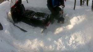 Снегоходы Тайга с Лифаном 20 и Буран с РМЗ в Тайге