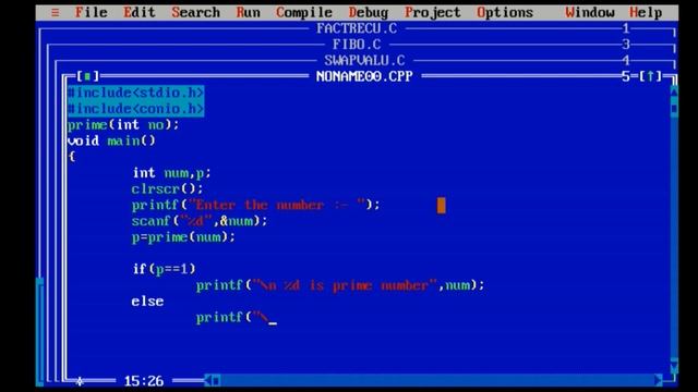 Write a function prime that return 1 if its argument is a prime and return Zero otherwise