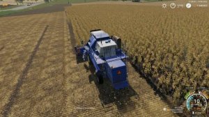 FarmingSimulator 19 убираем подсолнух комбайн Енисей 950,