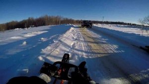 Гонки на выживание на снегокатах