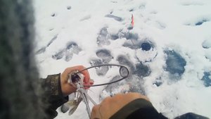 Зимняя рыбалка с ночевкой.