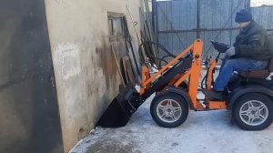 Мини погрузчик на низкой раме. Доделки и испытания.