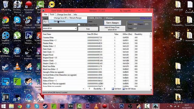 Dark Souls Save Editor - Attributes + Items смотреть онлайн