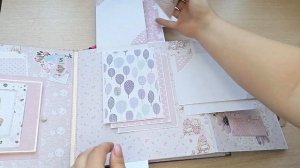 Скрапбукинг.Альбом ручной работы 25*25 см.Scrapbook Album Tutorial