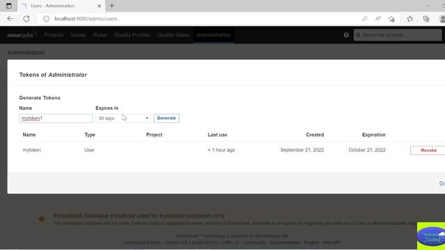 Adding a Maven Project to Sonarqube server by using token. смотреть онлайн