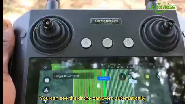 Joyance agricultural sprayer drone ag drone with remote controller working automatically