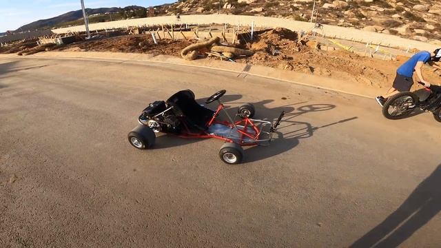 Electric GoKart on PUBLIC HIGHWAY!! // Sur Ron Powered E-Kart Test and Review смотреть онлайн