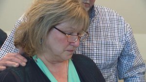 Diane Kaufman reads a statement regarding Devaunte Hill's sentencing hearing