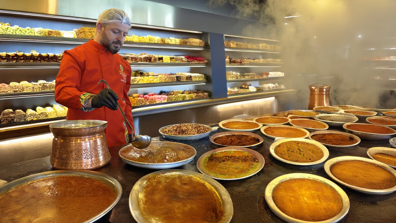 Как приготовить лучшую кунафу в турецкой кухне? Турецкая уличная еда