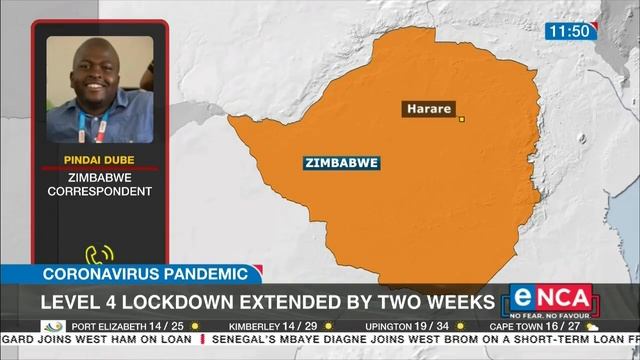 Zimbabwe extends level 4 lockdown by two weeks смотреть онлайн