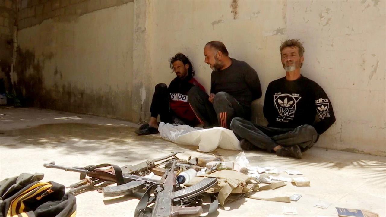 Пытки террористов теракта в крокусе. Задержанные боевики в Сирии.