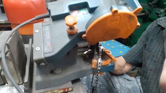 Видео как точить цепь на станке. Видео как точить цепь на станке