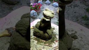 Как сделать лягушку из цемента своими руками от А до Я.