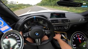 BMW M2 COMPETITION максимальная скорость POV