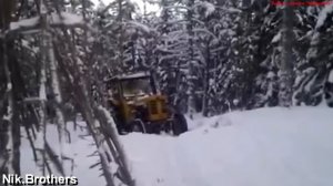 Бездорожье.Тракторы в снегу.Подборка.\Off-road. Tractors in the snow. Selection.
