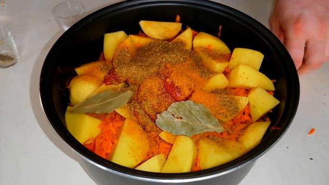 ТУШЁНЫЙ КАРТОФЕЛЬ С КУРИЦЕЙ В МУЛЬТИВАРКЕ. Прекрасное блюдо на каждый день!