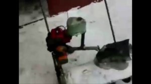 Самодельный снегоуборщик из бензопилы