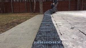 Гидроизоляция фундамента под брус.