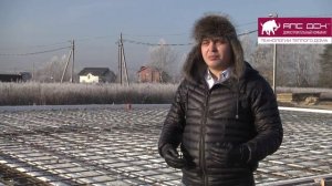 Особенности зимней стройки. Фундамент и укладка бруса АПС ДСК